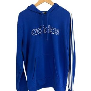 Men's Adidas Blue Hoodie Size Large